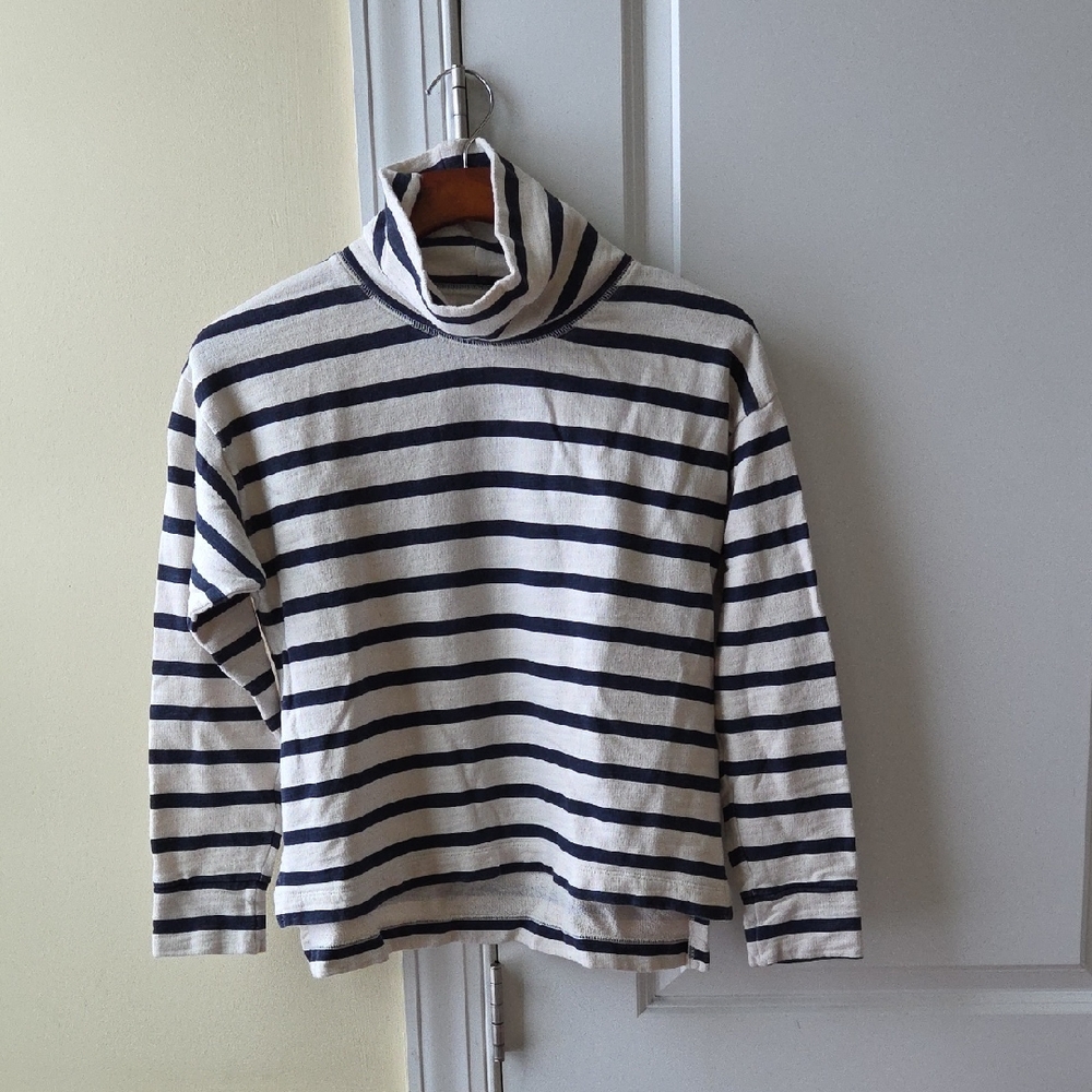 J Crew vintage fleece cowlneck shirt size M